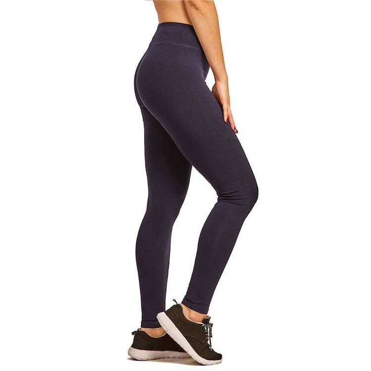 Women's Cotton Leggings - Large Navy 2