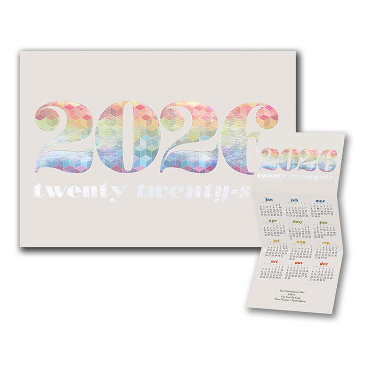 Color Kaleidoscope Calendar Card 3