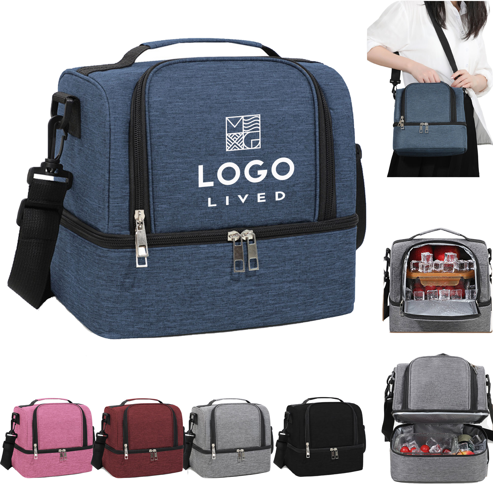 Oxford Soft Compact Lunch Cooler Insulated Bag 1