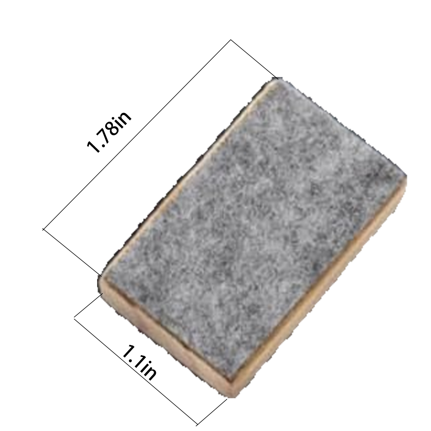 Durable Flannellette Small Wooden Felt Eraser for Blackboard 2