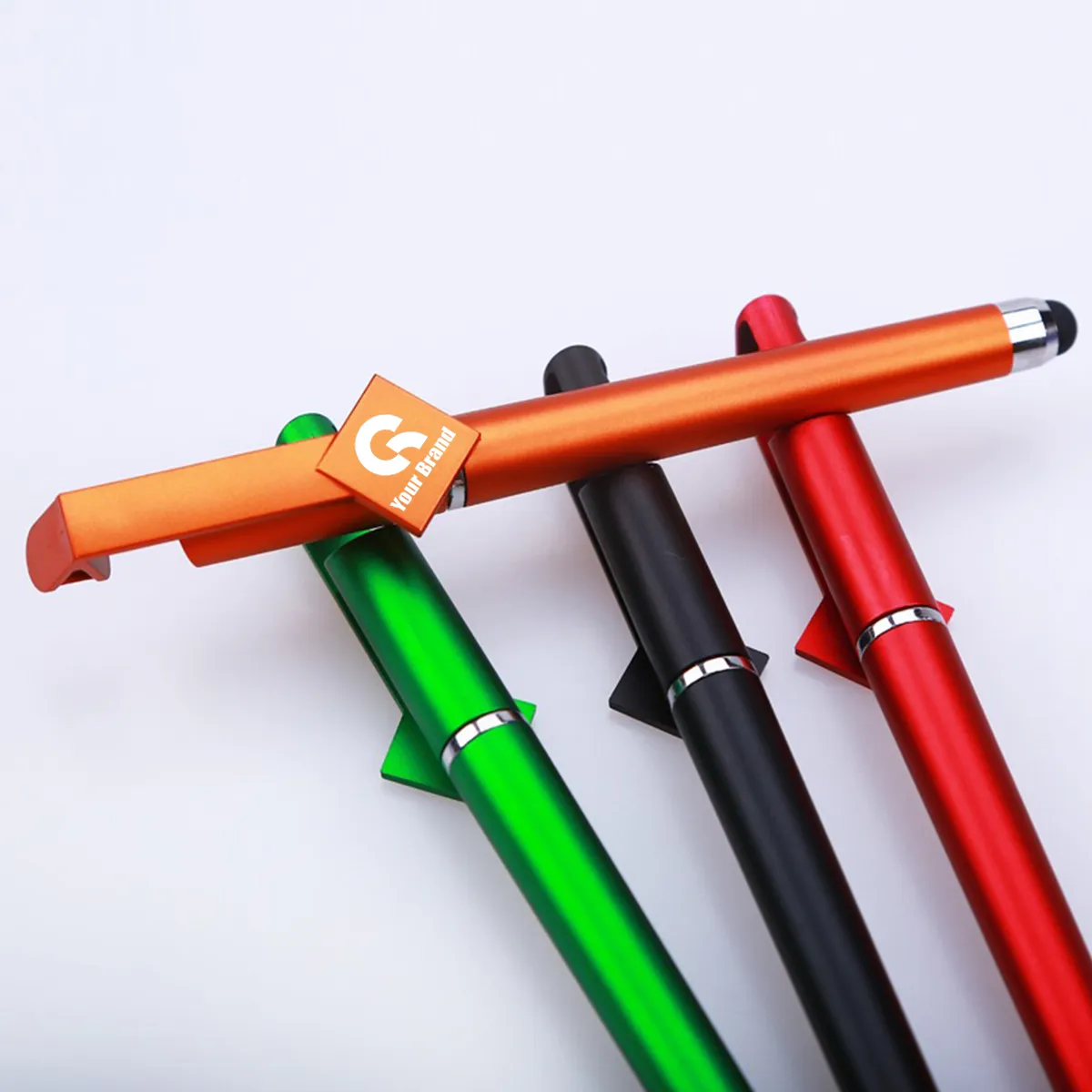 3-In-1 Mobile Phone Holder Device Touch Stylus Stationery 4