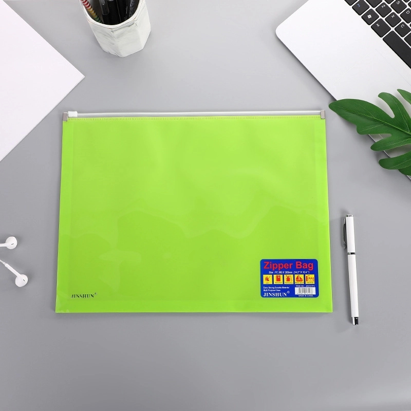 B4 Clear Bag File Folder With Zipper 4