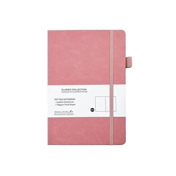 A5 Leather Dotted Notebook 7