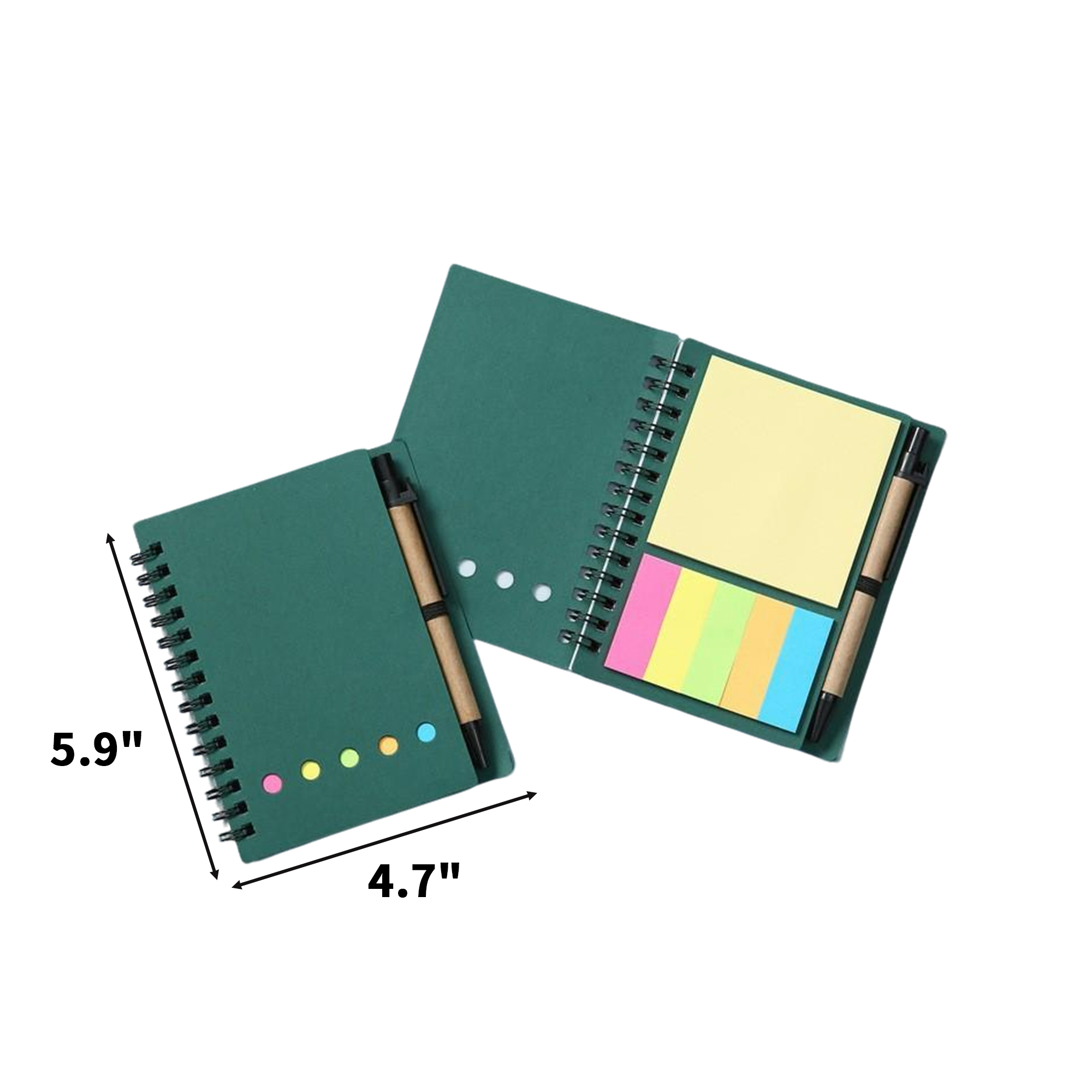 Kraft Paper Cover Spiral Steno Pocket Notebook 8