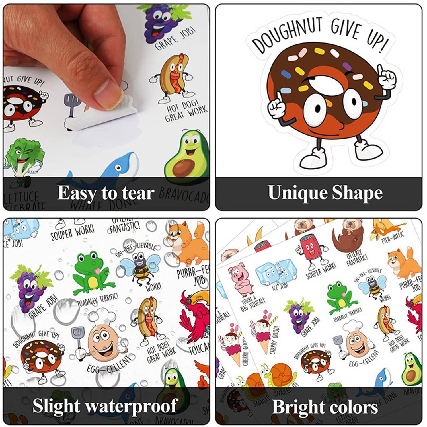 Waterproof Cartoon Stickers for Kids Classroom 9