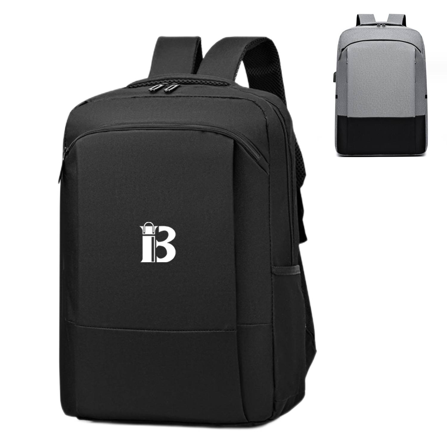 Nylon Travel Computer Backpack With USB Charging Port 10