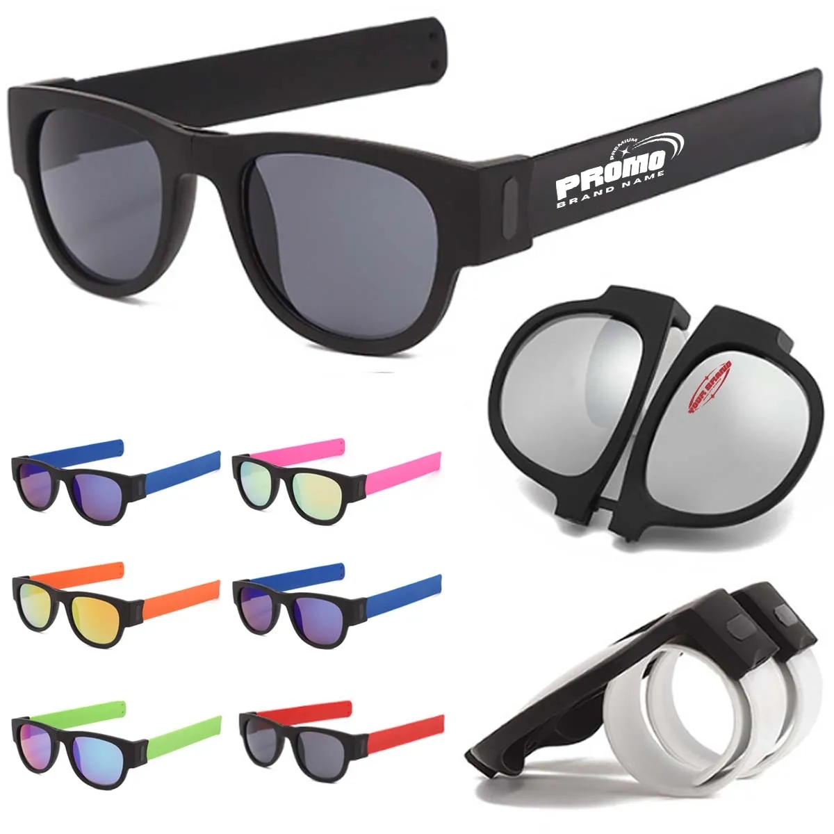 Folding Beach Silicone Bracelet Olarized Sunglasse 6