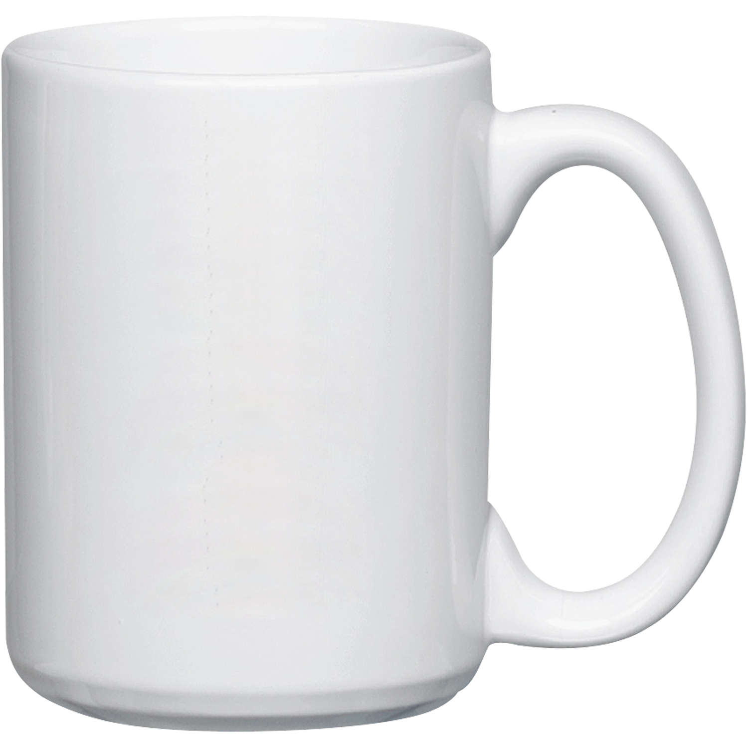 15 Oz Full Color White Stoneware Magna Mug 1