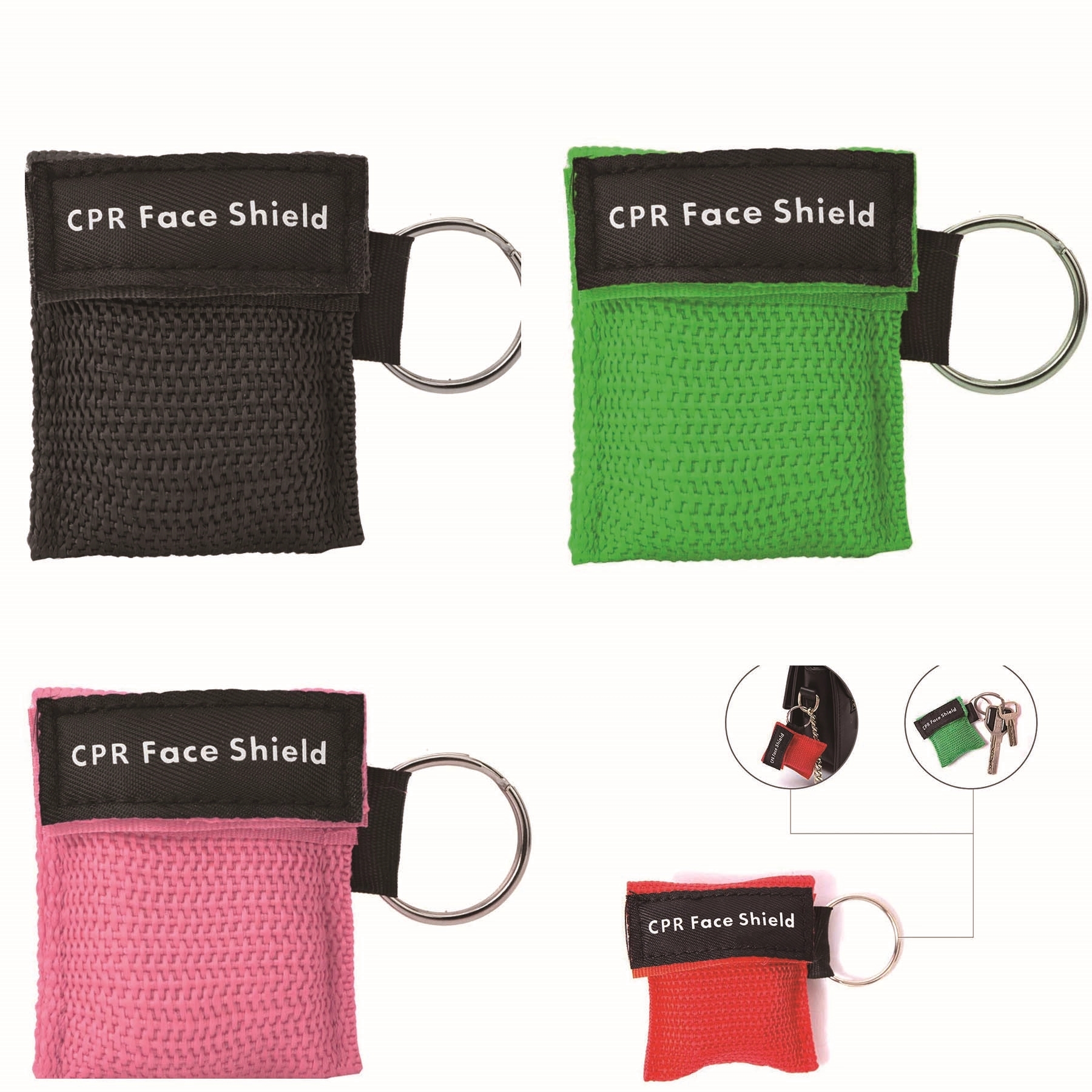 CPR Face Shield Mask Keychain 5