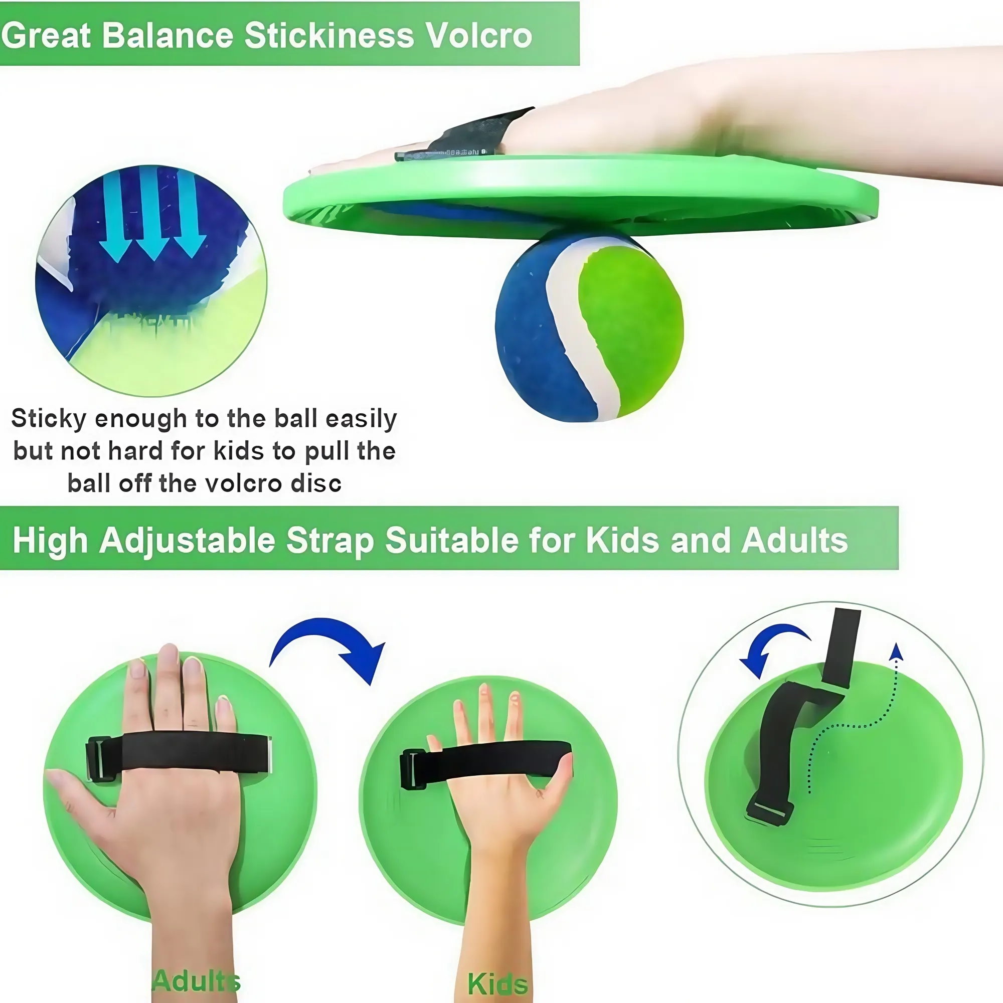 Outdoor Sticky Catch Paddle Set 10