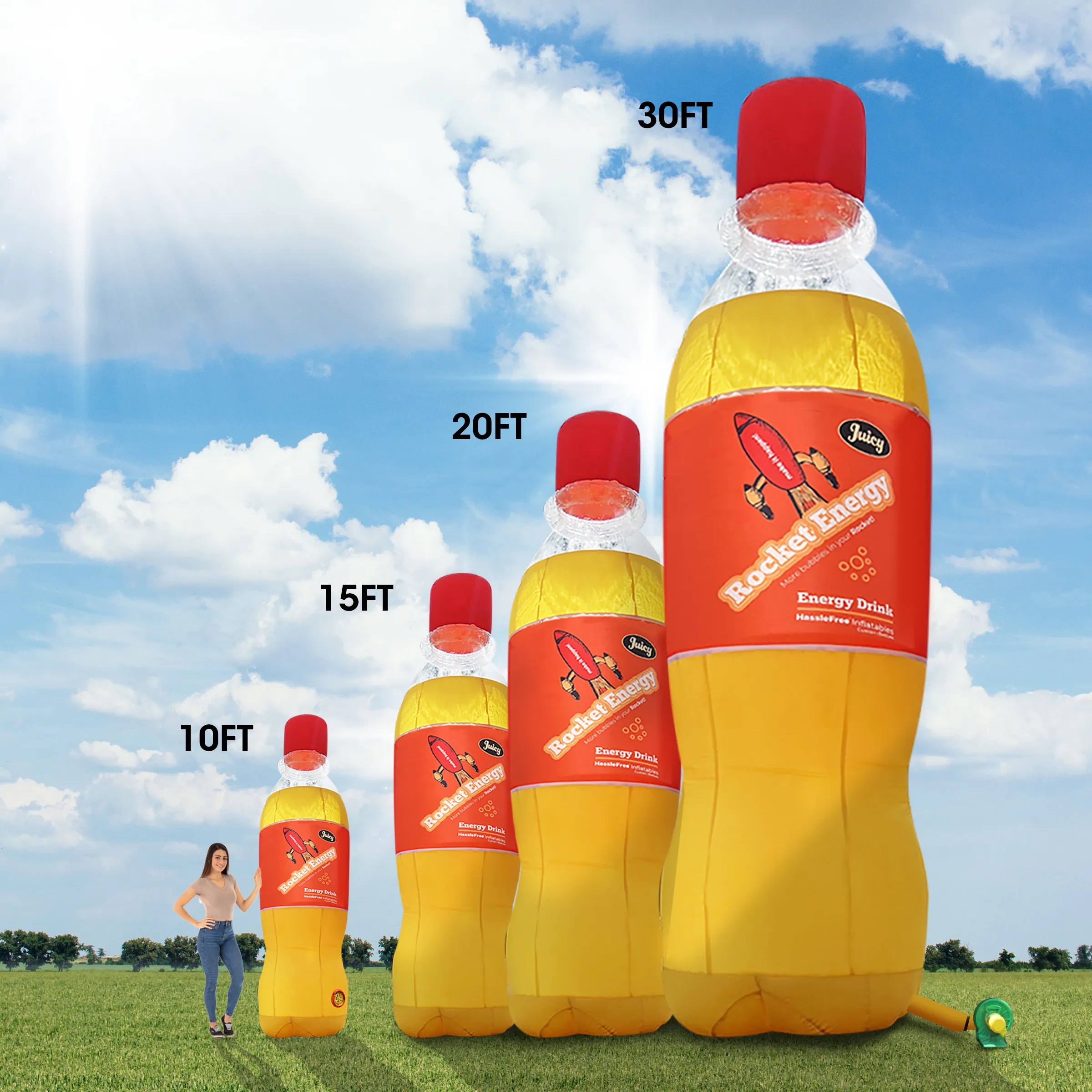 CUSTOM INFLATABLE BOTTLES 20' (Economy Service 10-12 weeks) 8