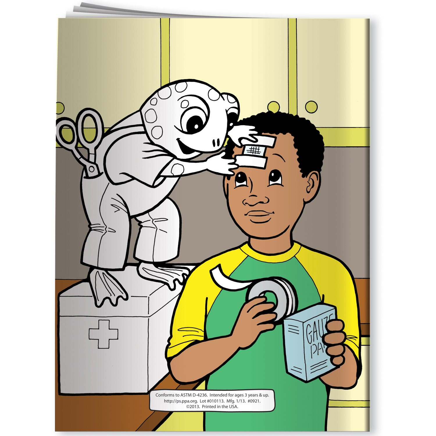 Coloring Book - Meet Freddy the First Aid Frog 3