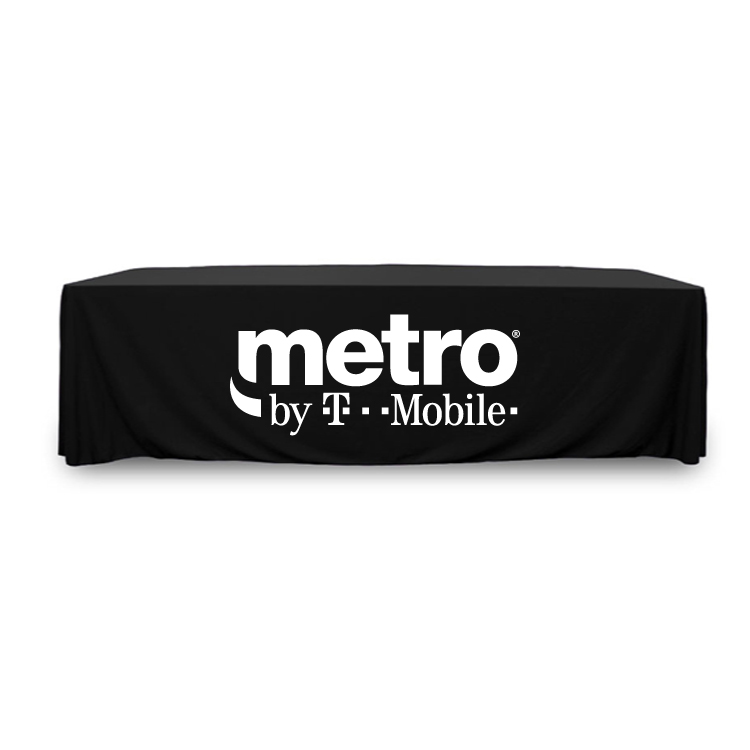 8 ft. Throw PolyKnit™ Table Cover (WHITE LOGO ONLY) 5