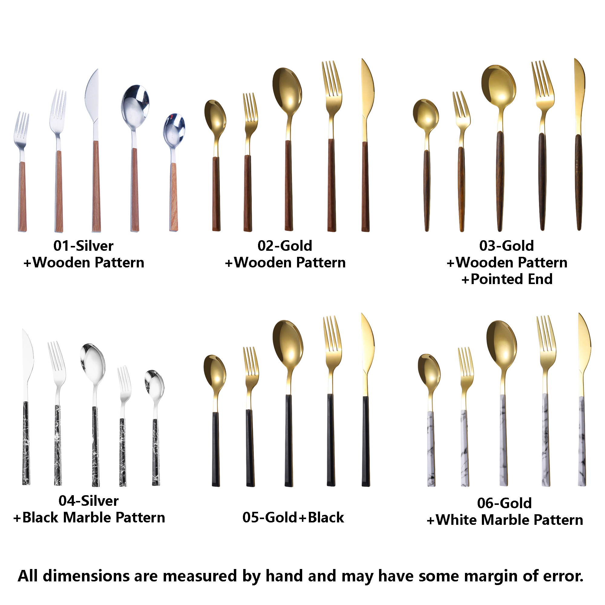 Stainless steel dinner knife with wood-effect handle,available in combination sets 4