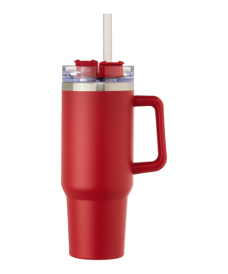 Union Printed - 40oz SS Double Wall Vacuum Mug & Straw Lid with Twist Closure 5