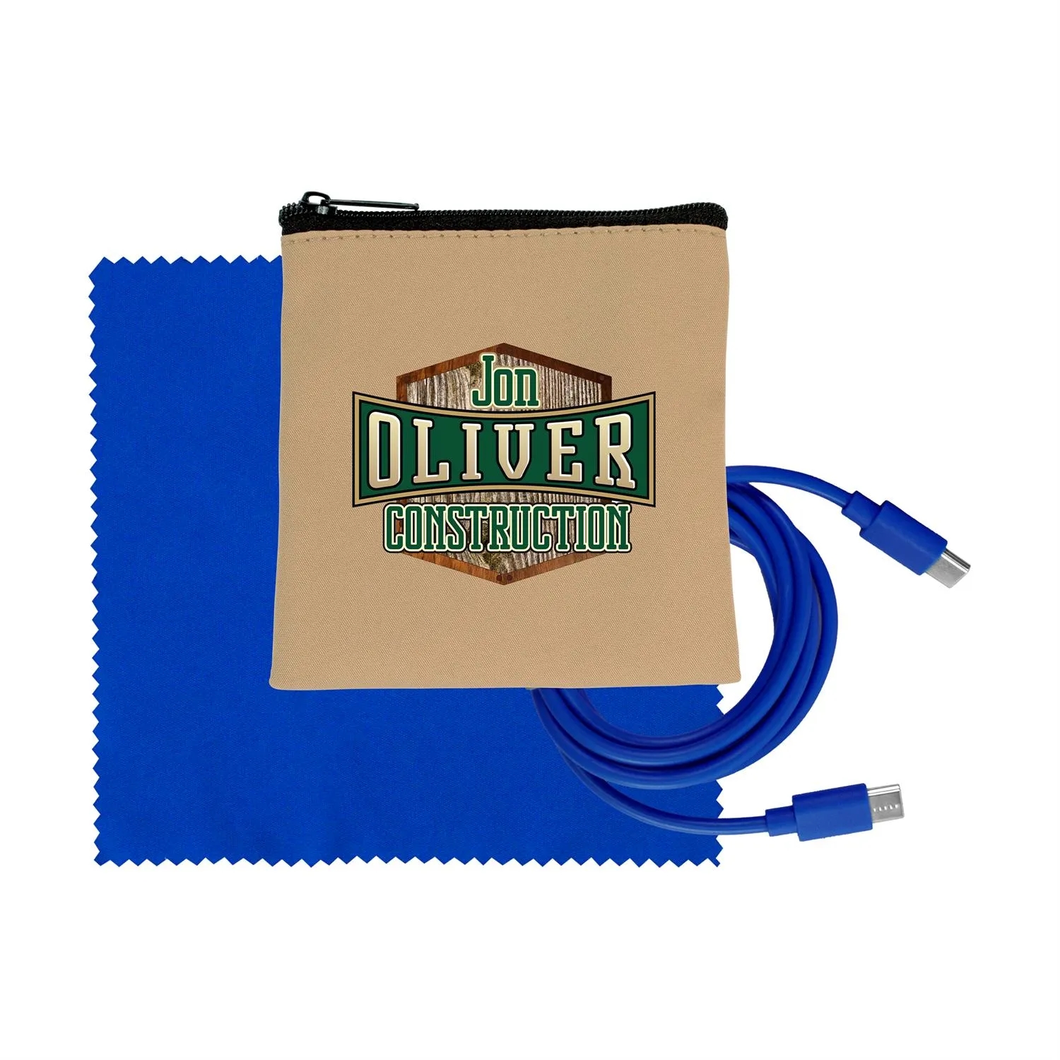 Tan Executive C to C Cable & Cloth Set 21