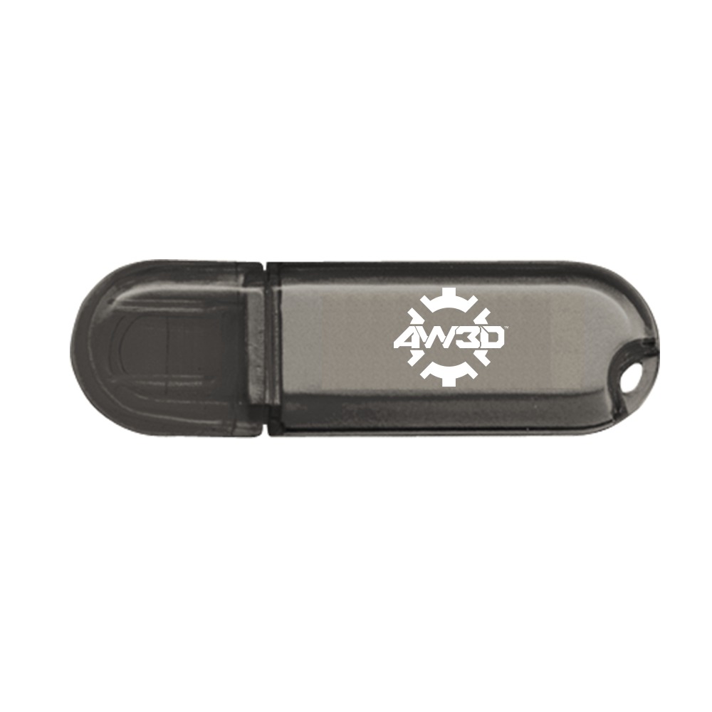 Glendale Black Translucent Oval USB 6