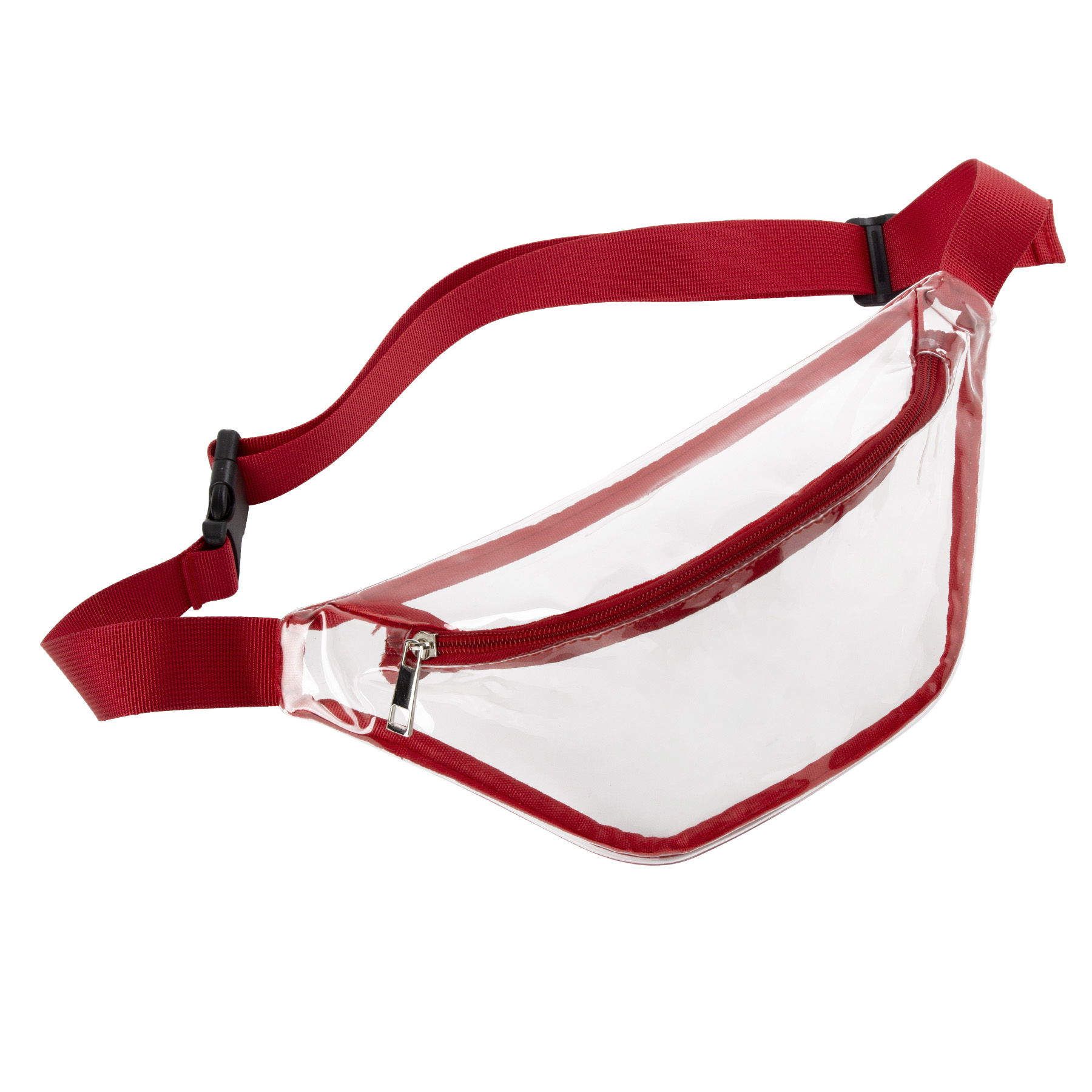 Clear Transparent PVC Fanny Pack Bag W/Zipper Pocket 7