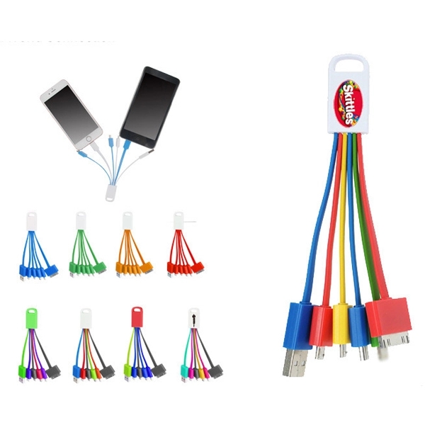 5-in-1 Charging Cable - Multi-Colour 4