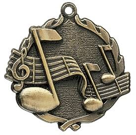 Music Wreath Medal, 2 1/2" 2