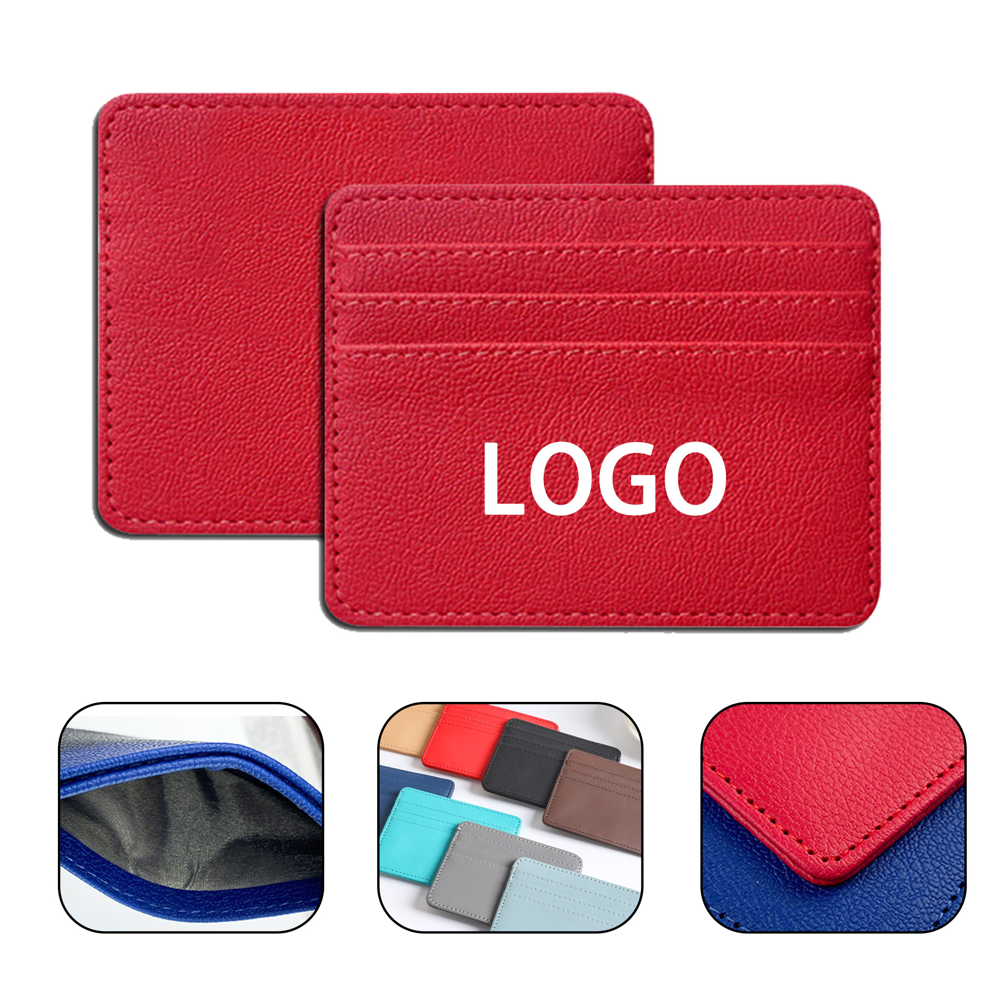 PU Leather Multi-Card Slot Holder 6