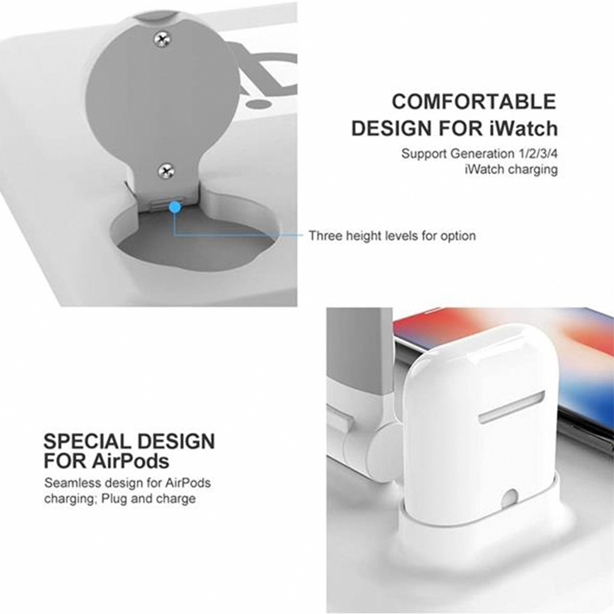 Multifunctional LED Lamp with 10W Wireless Charging Pad 3