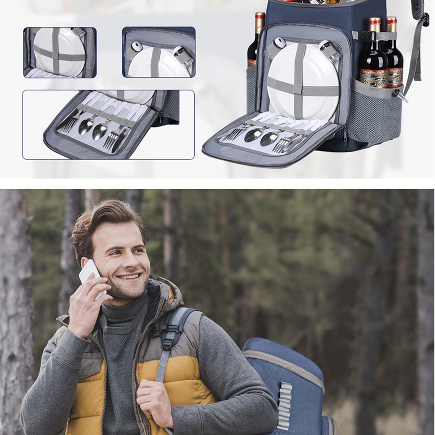 Multi-Functional Double Insulation Backpack 5
