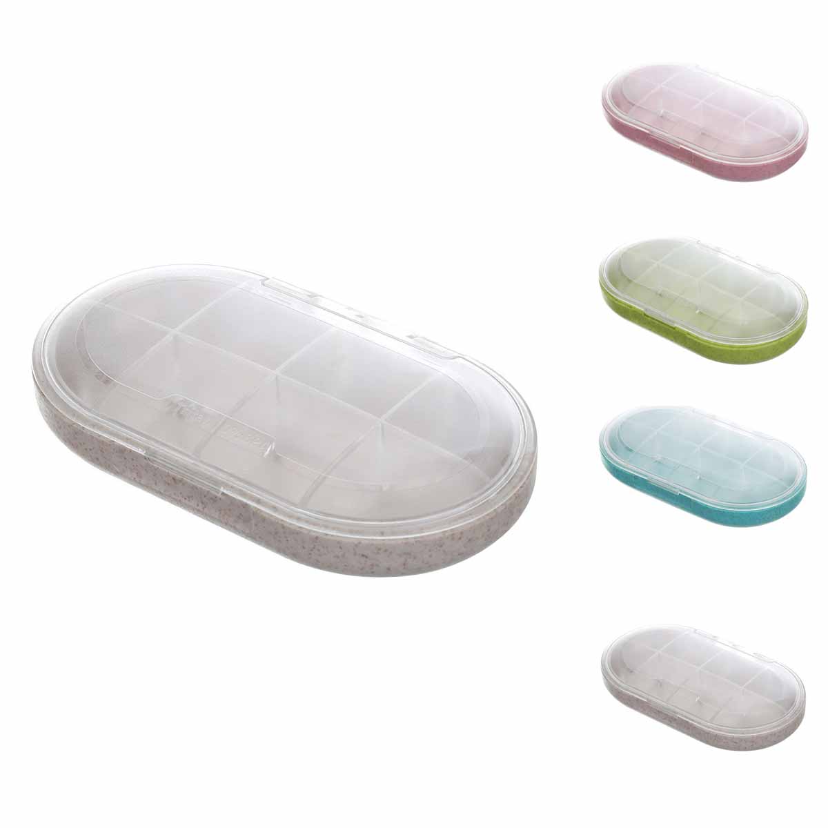 Plastic Medicine Box With Eight Compartments 3