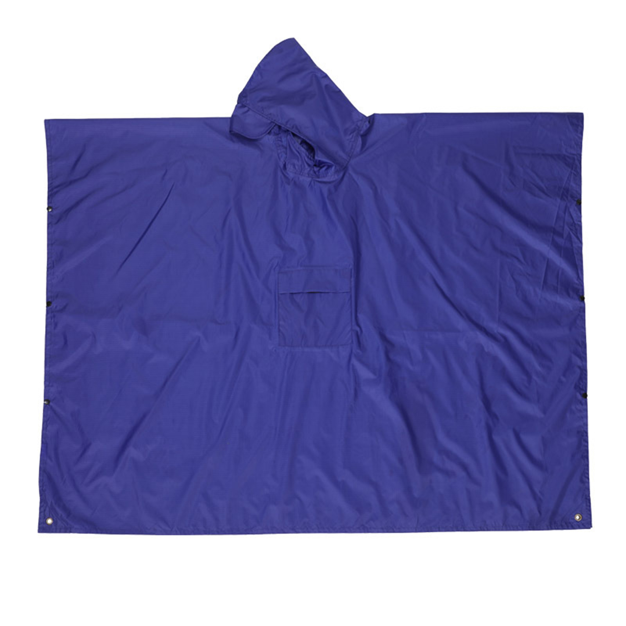 Three In One Polyester Poncho With Pack Cover And Ground Sheet 82.7" x 55.1" 9