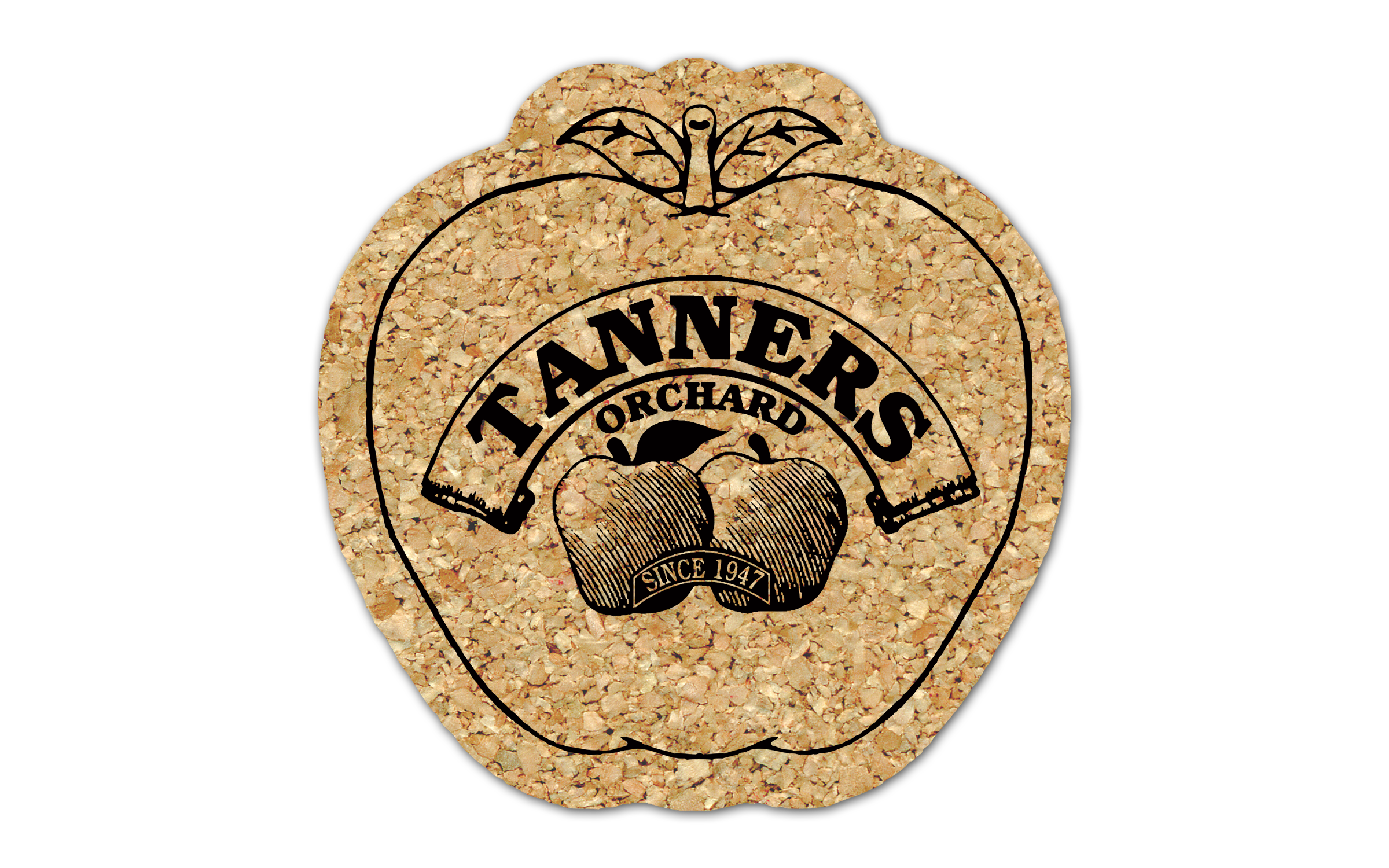 Apple Cork Coaster 4AP 1