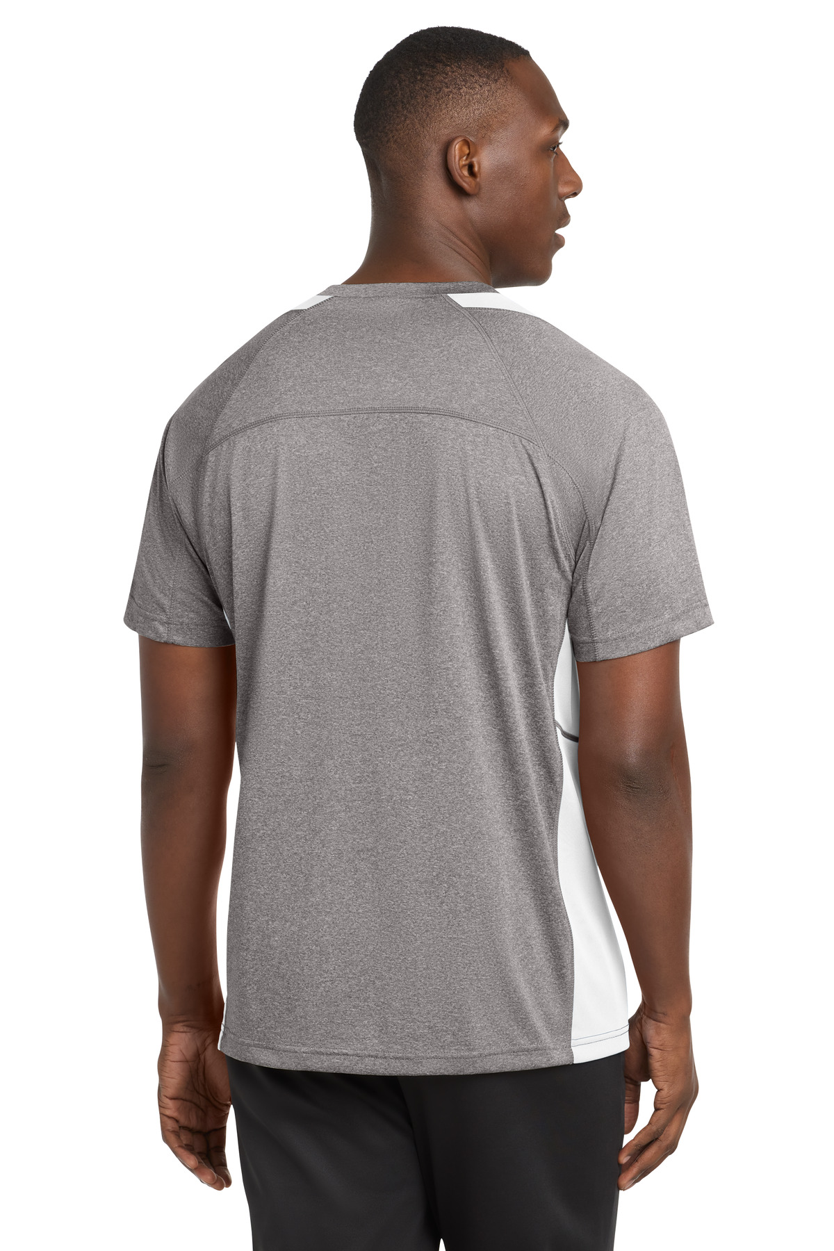 Sport-Tek Heather Colorblock Contender Tee. ST361 64