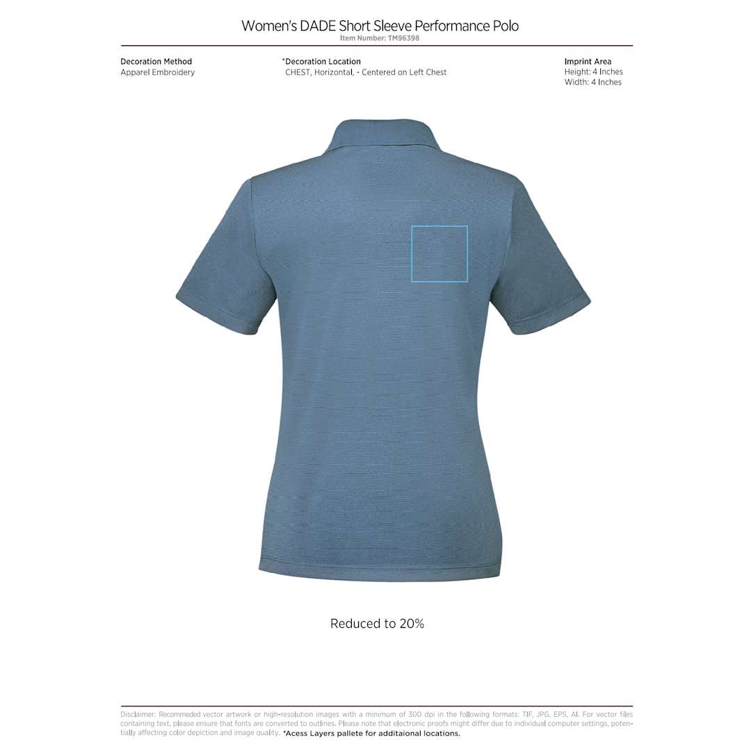 Women's DADE Short Sleeve Polo 235