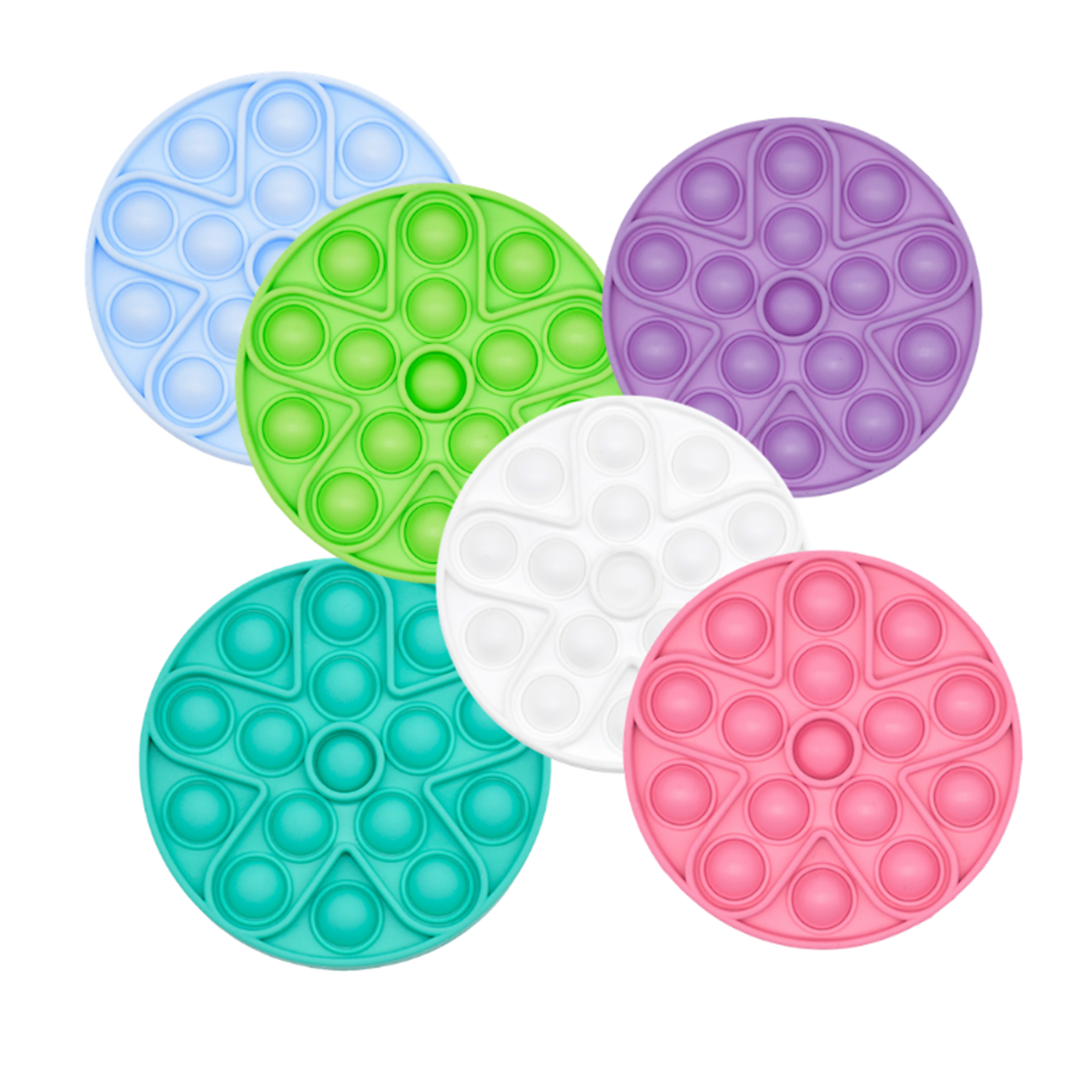 Round Silicone Push Pop Bubble Fidget Toy 13
