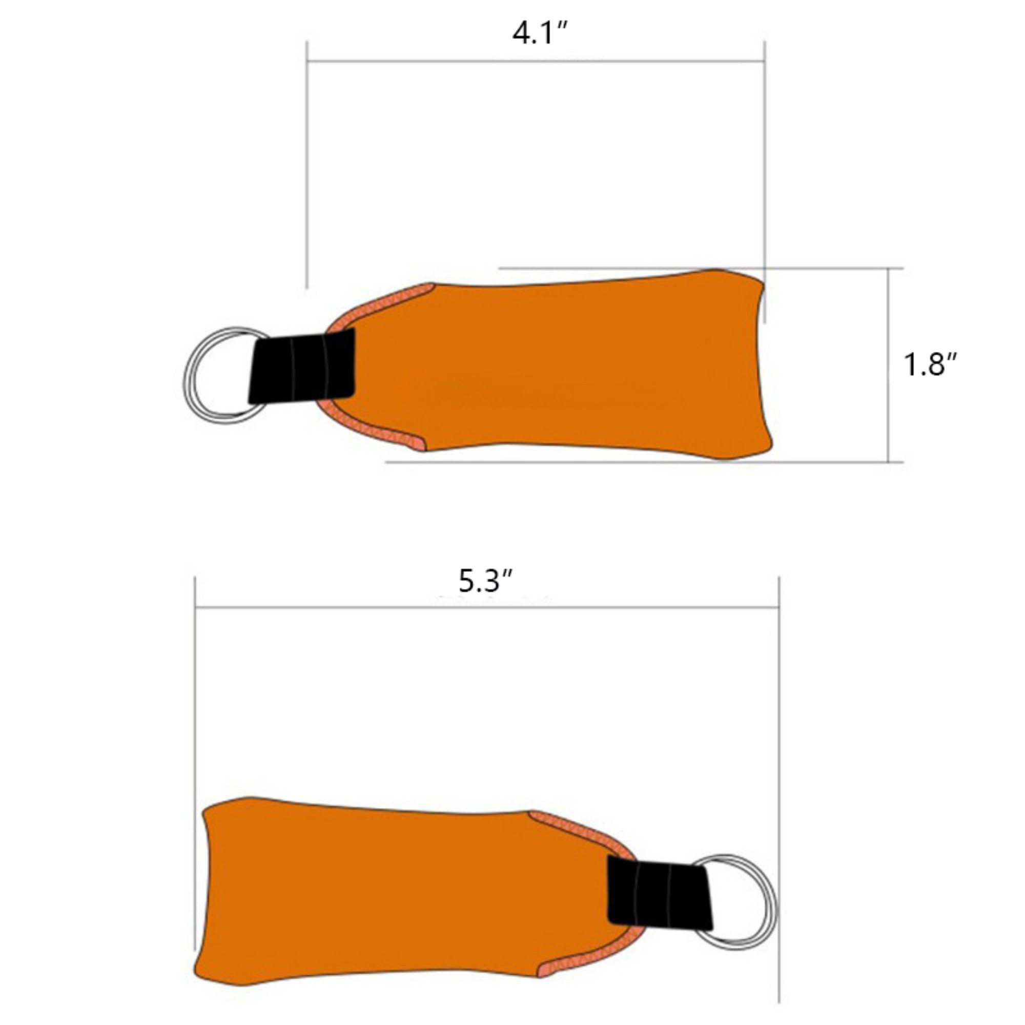 Floating Neoprene Key Tag For Outdoor And Water Use 3