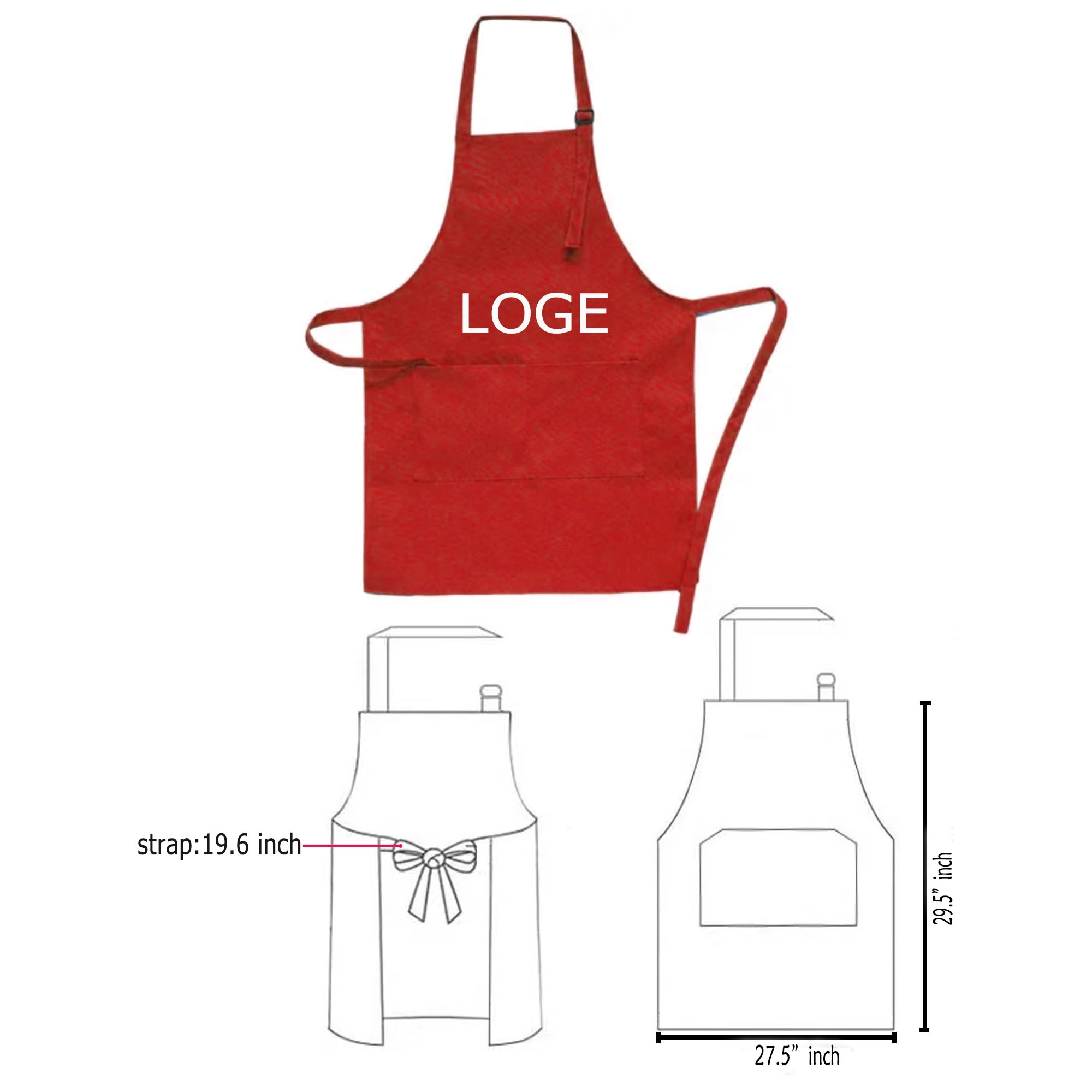 Kitchen Aprons with Pockets MOQ 100 2