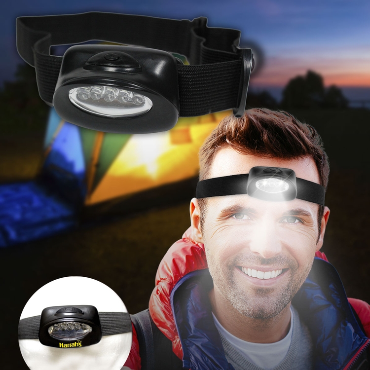 Head LED Light with Elastic Headband
