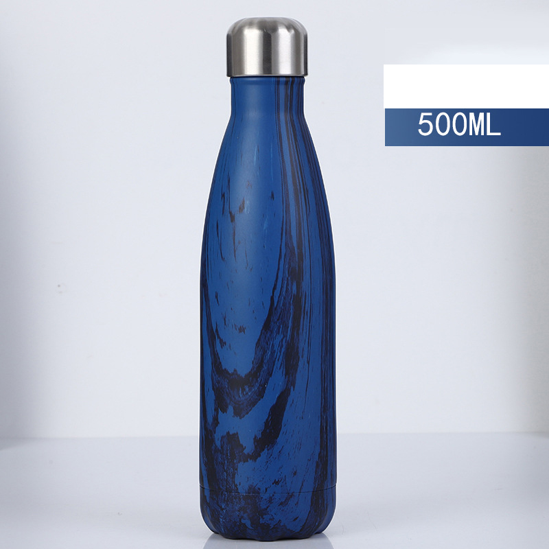 17Ounce Wood Grain Sleek Insulated Water Bottles 2