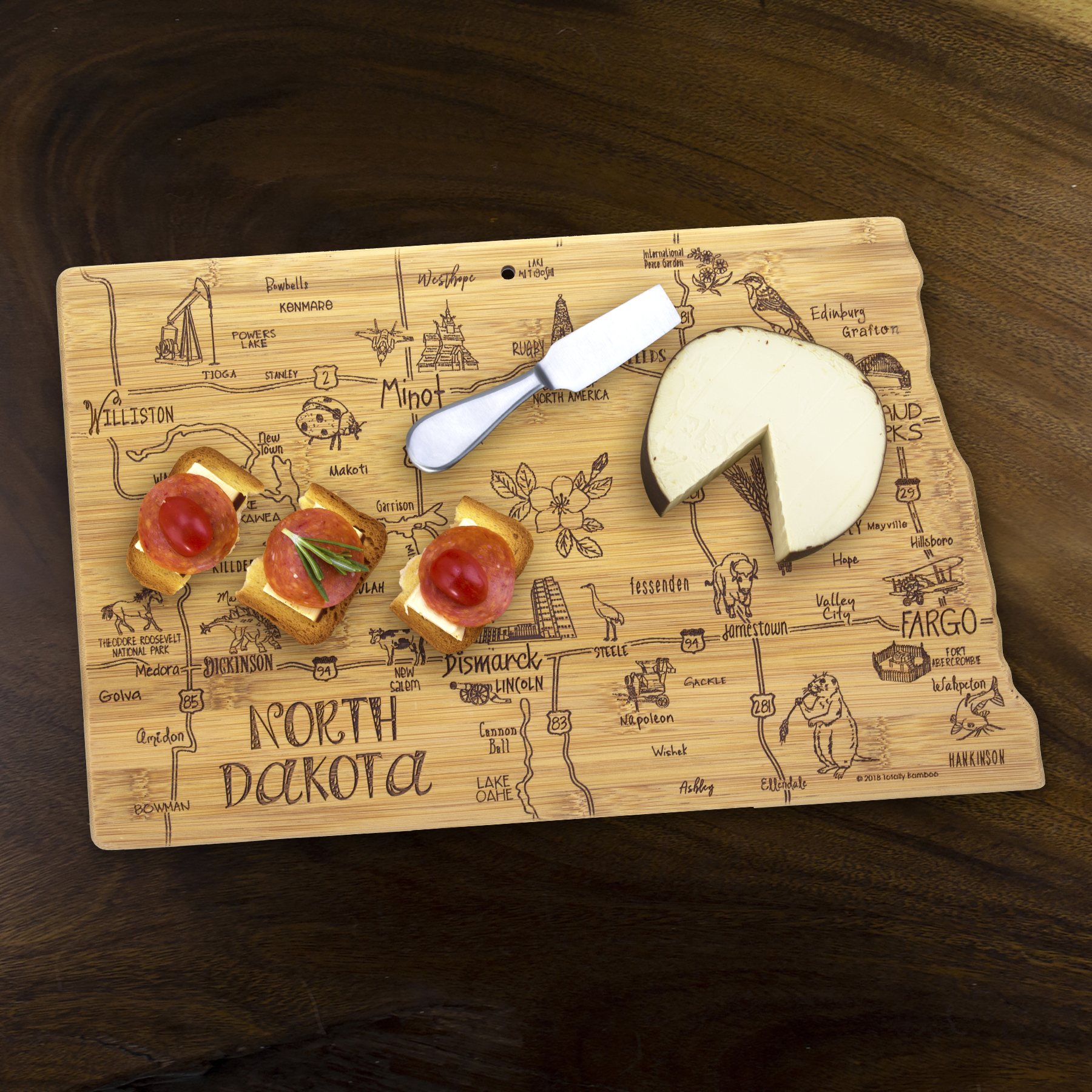 Destination North Dakota Cutting & Serving Board 4