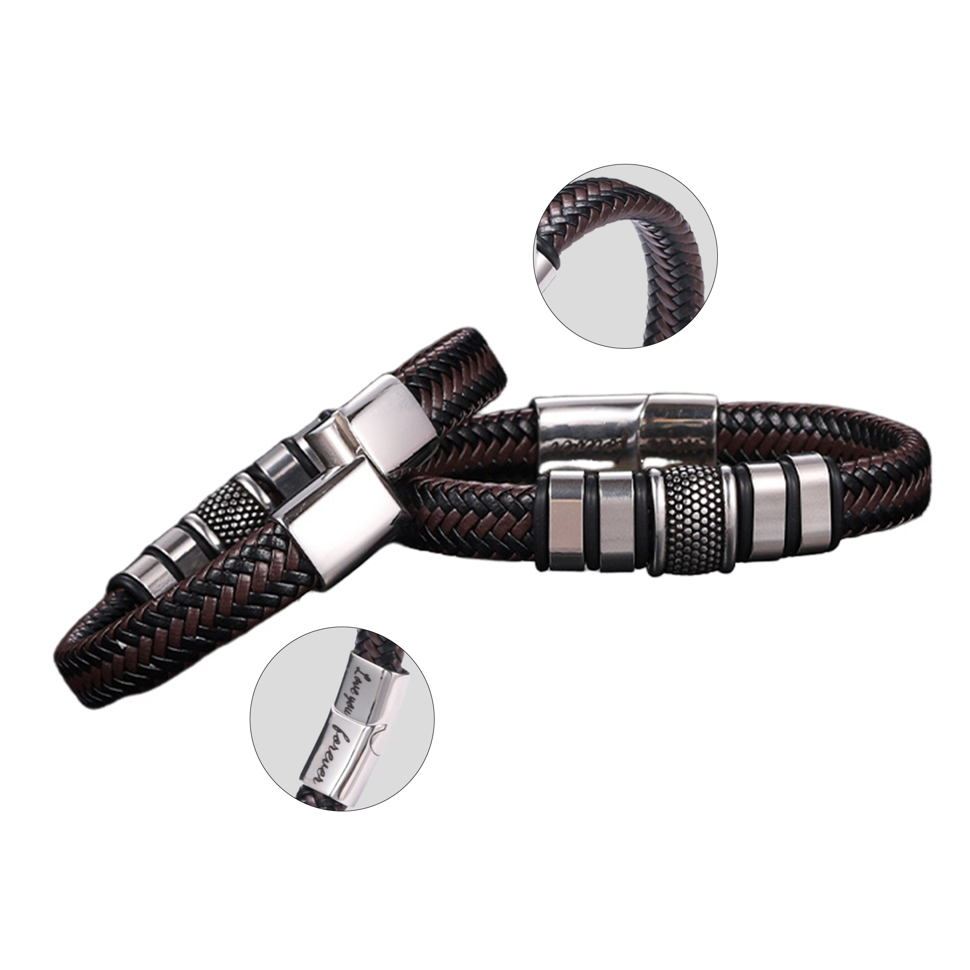 Dotted Stainless Steel Bracelet 3