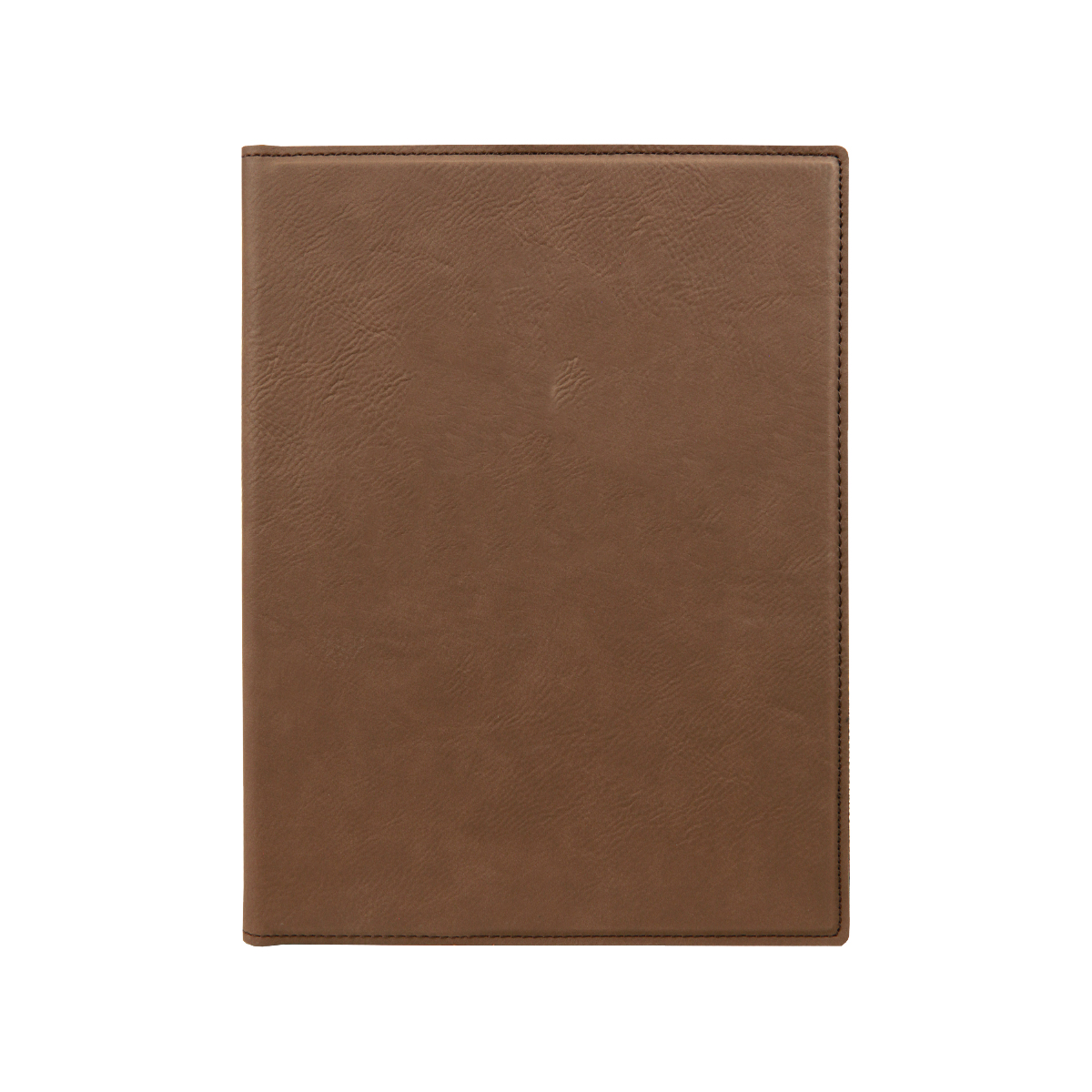 7" x 9" Leatherette Dark Brown Portfolio 3