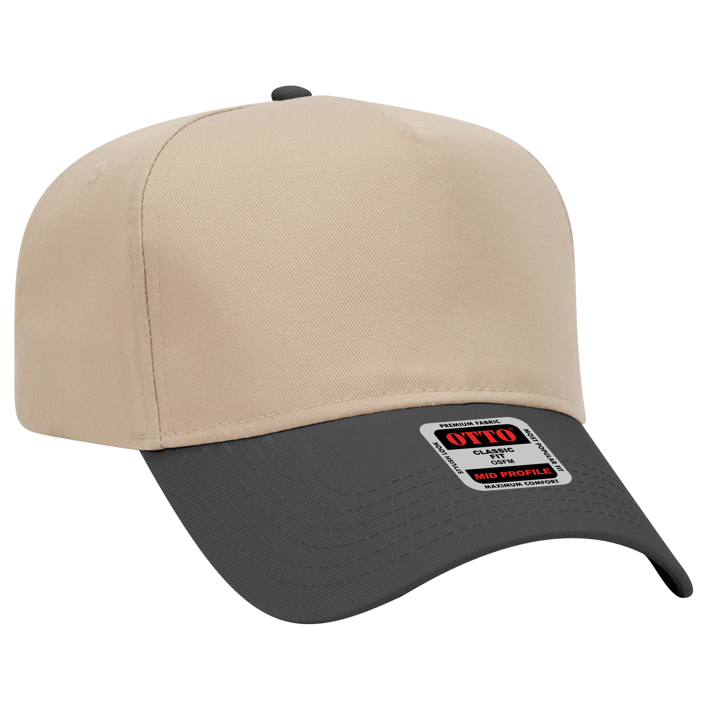 OTTO CAP® 5 Panel Mid Profile Baseball Cap 34