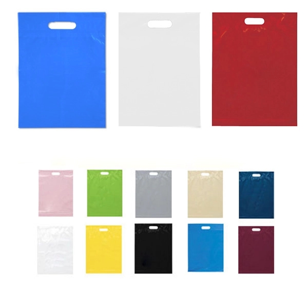 12" x 9"-Die Cut PE Handle Bags 4