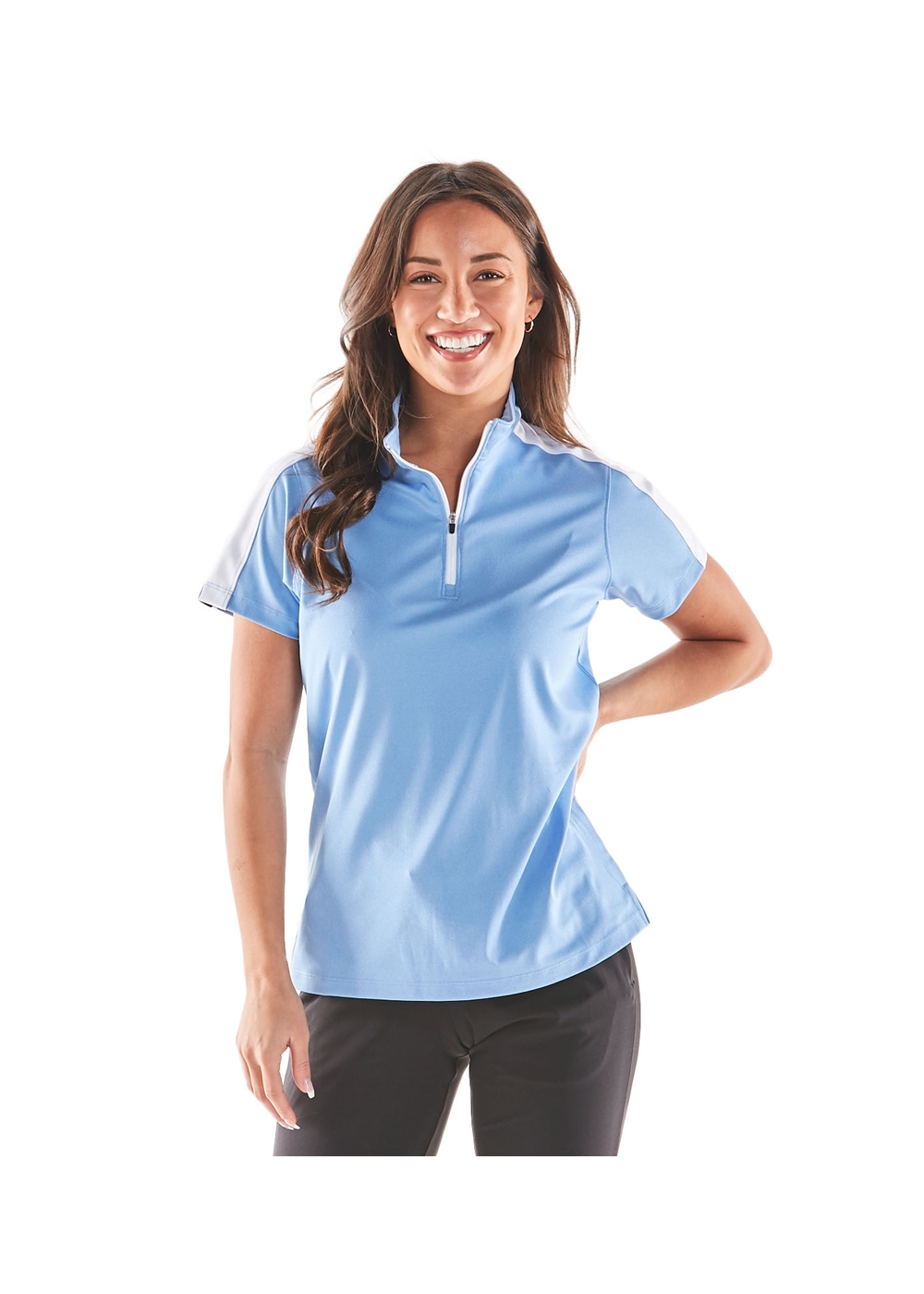 Storm Creek Women's Activator Colorblock Short Sleeve Polo 14