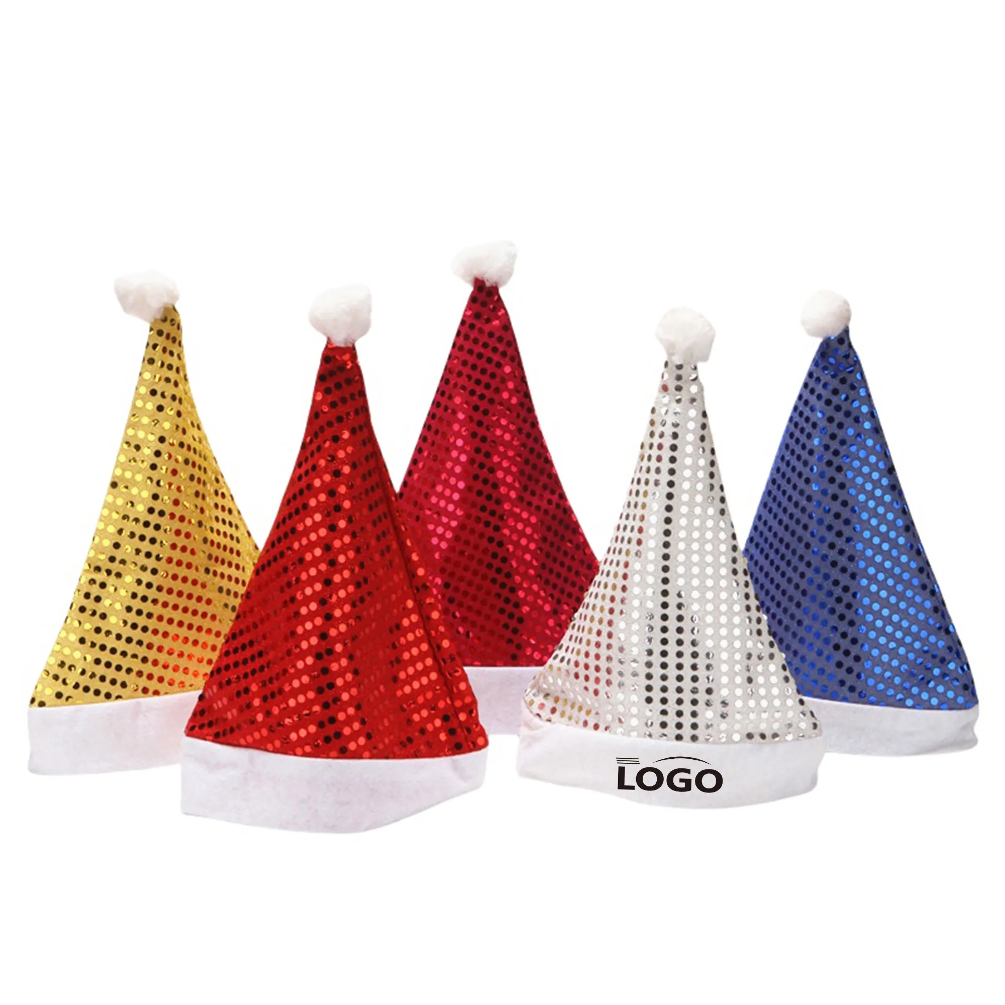 Sequined Christmas Santa Hat 1