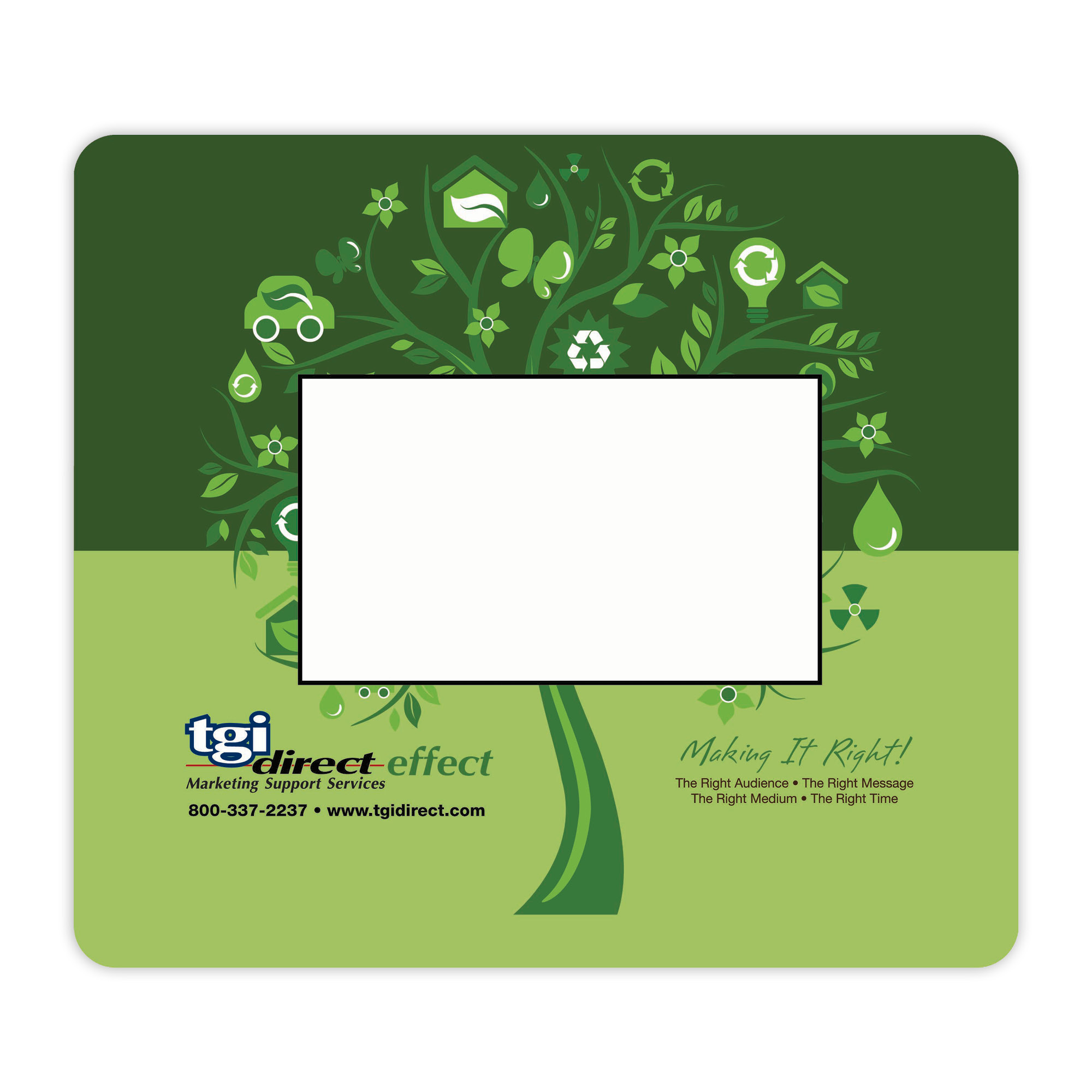 Insert Window Mouse Pad Premium-Duty Backing (7 1/2"x8 1/2"x1/8")