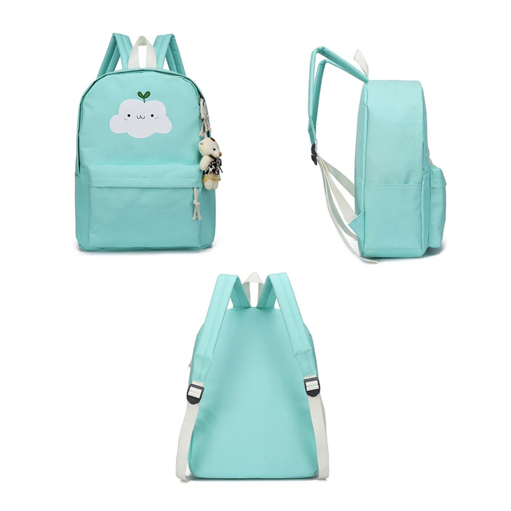 5-Piece Multi Function Fashion School Bag Set Kit 7