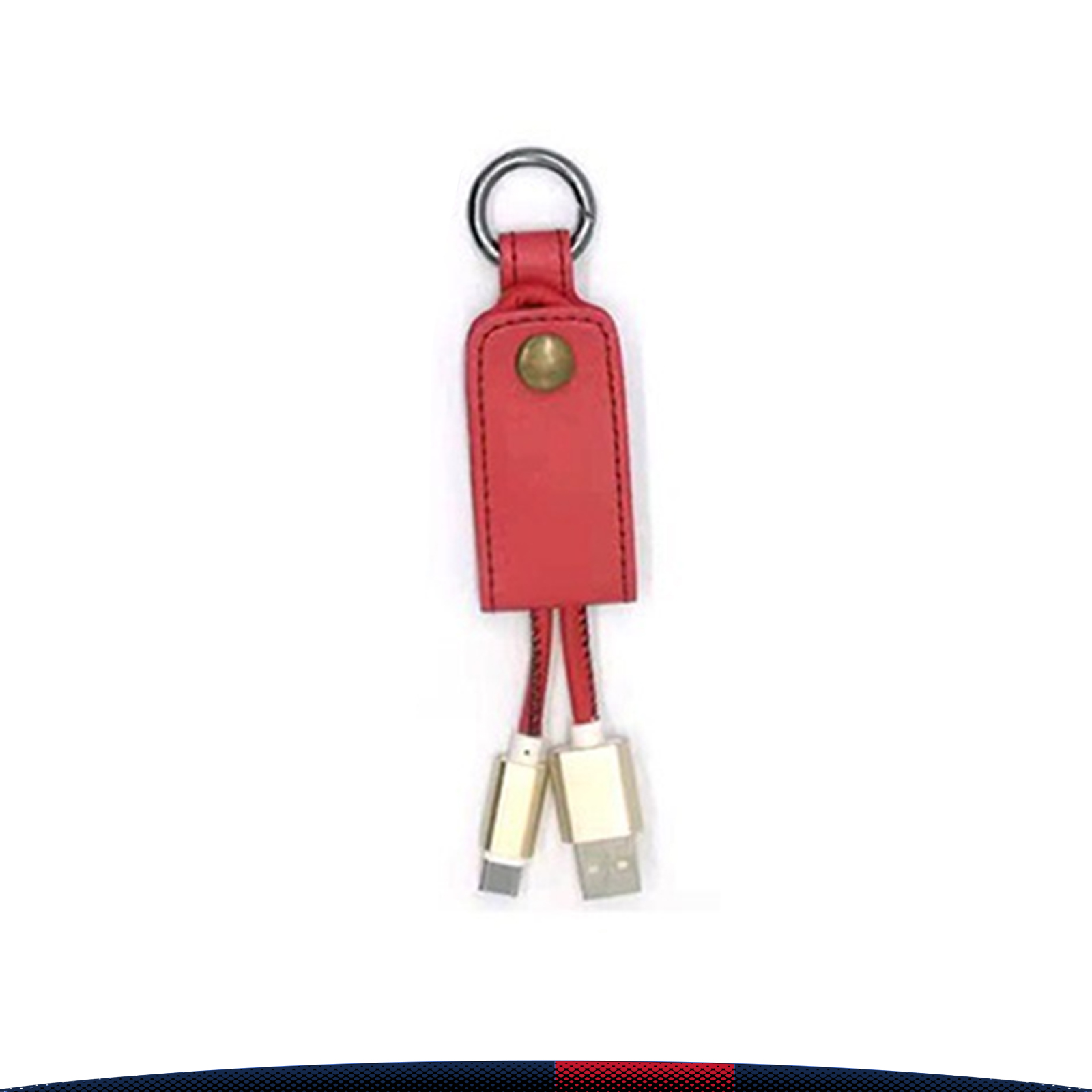 Leather Keychain Charging Cable 2