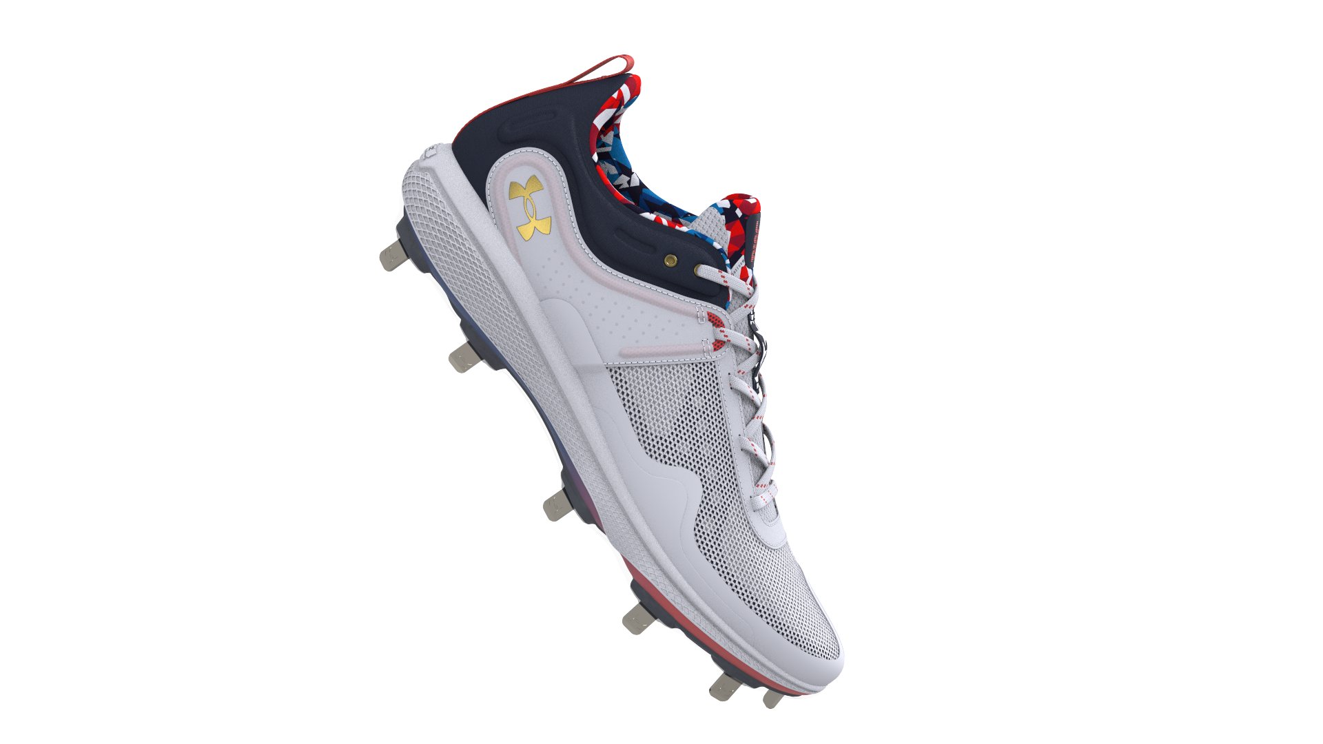 Women's UA Glyde MT USA Softball Cleats  1