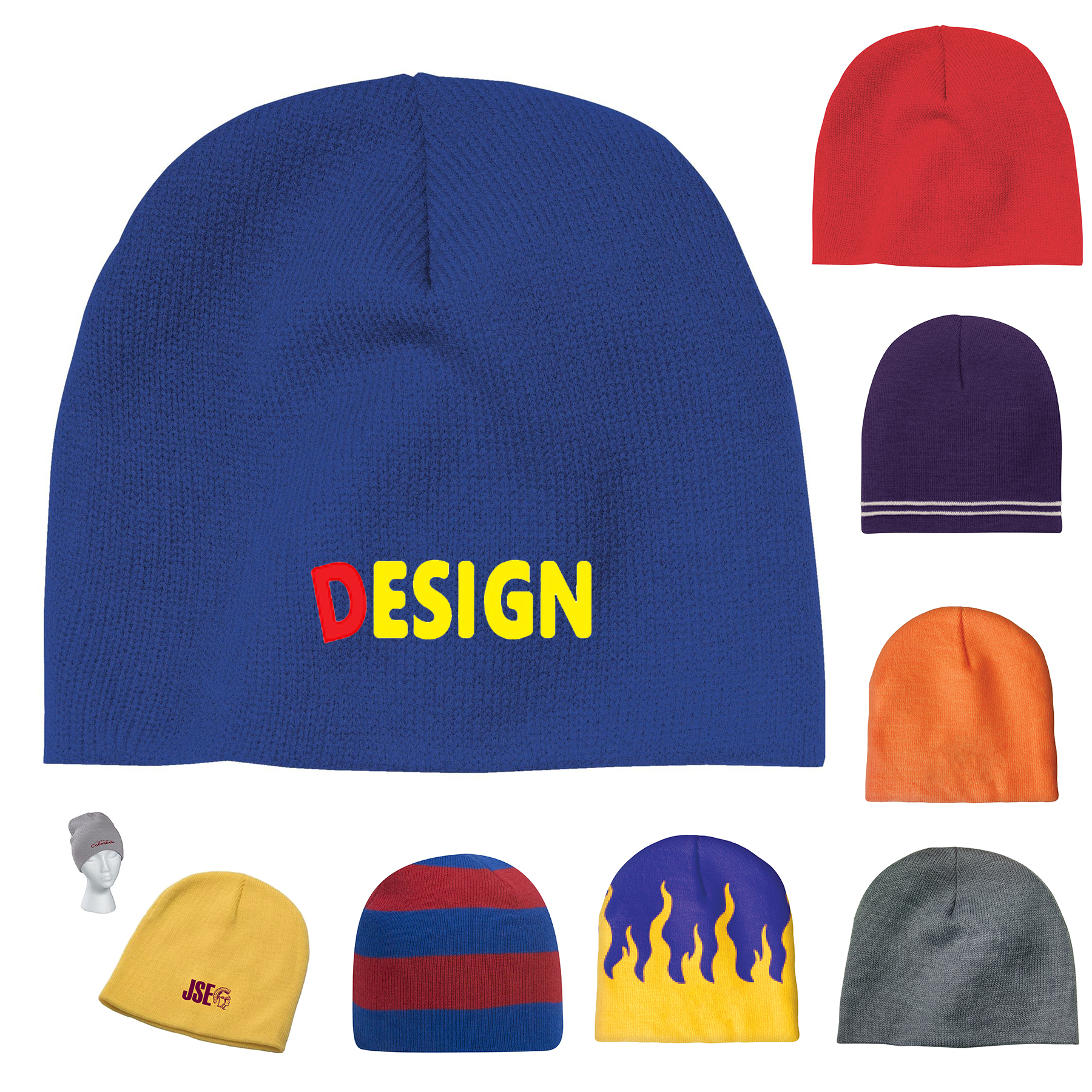 MOQ 50Pcs Knit Beanie With No Pom And No Cuff 2