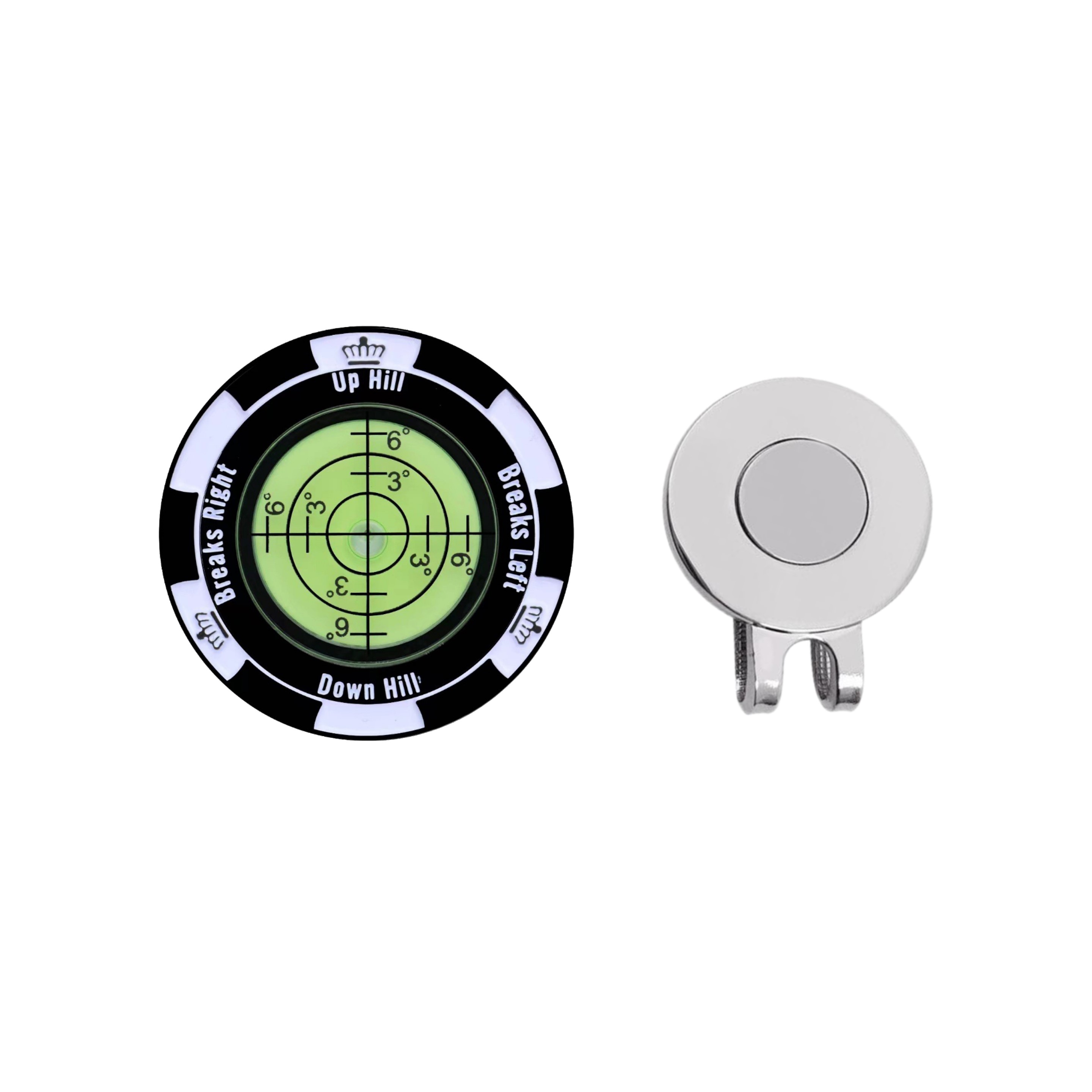 Magnetic Green Reader Ball Marker with Hat Clip 2